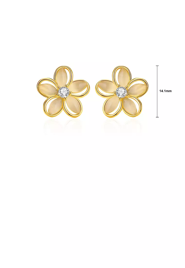Cat's eye stud earrings cheap