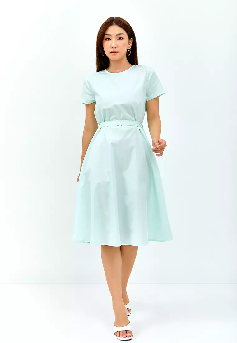 Clara Aqua Glass Dress (G.4398)