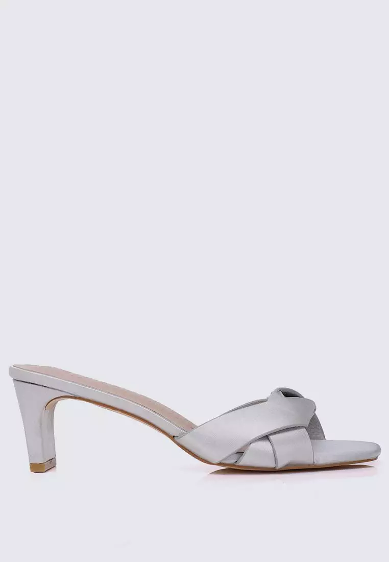 Discount on My Ballerine  shoes - SKU: My Ballerine Anne Comfy Heels In Silver