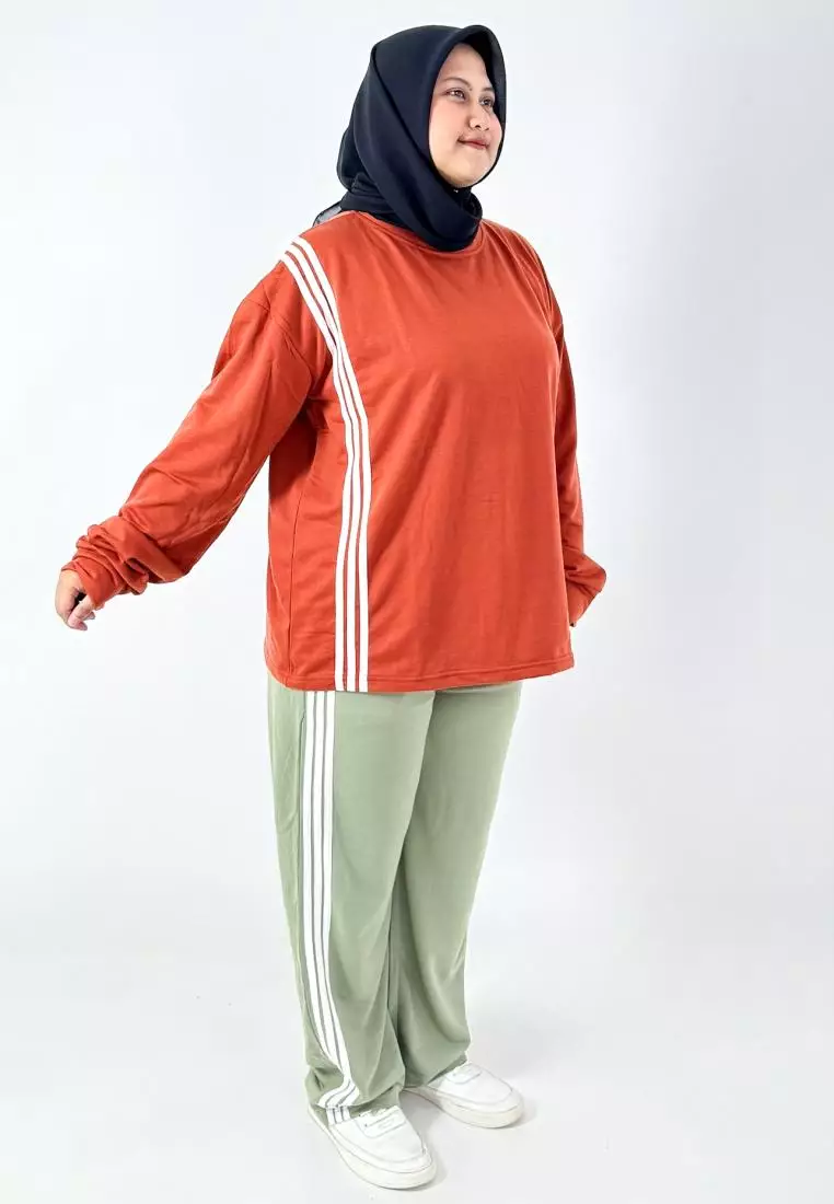 Set Sporty Alena (Setelan Baju Olahraga) Training Bigsize Anti UV