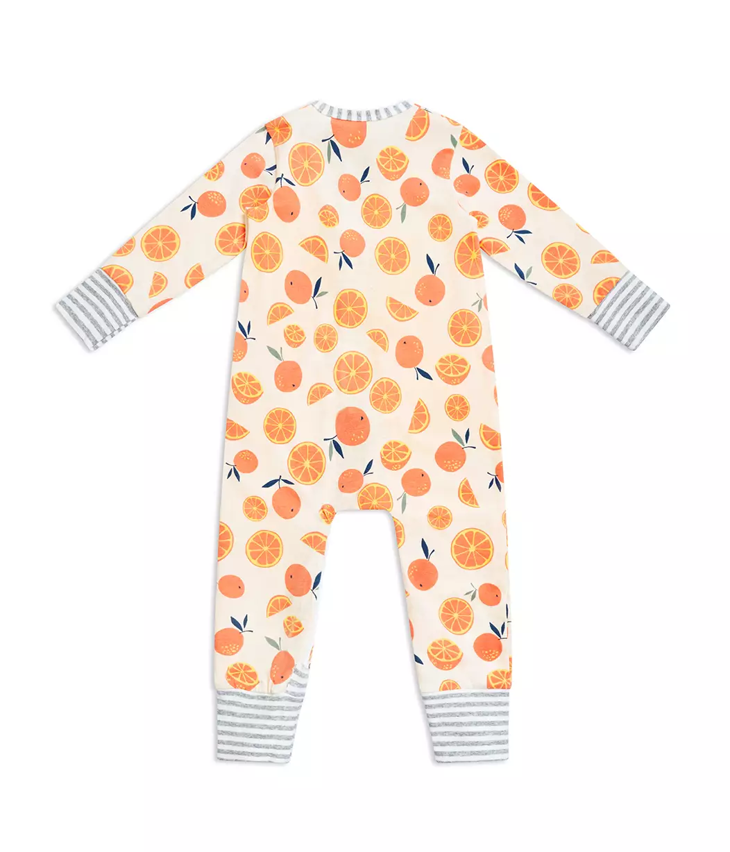 Love To Dream Footless Romper Sweet Dreams Orange - Pakaian Tidur Bayi Unisex (Oranye)