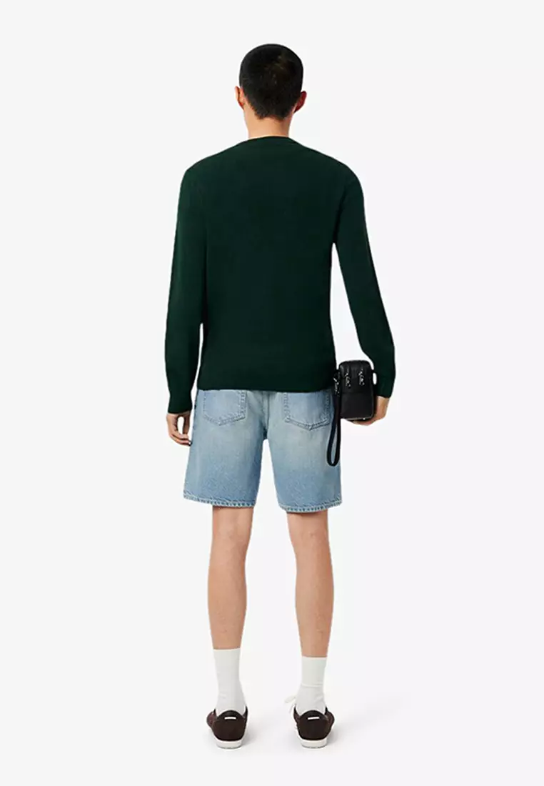 Straight Fit Denim Bermuda Shorts