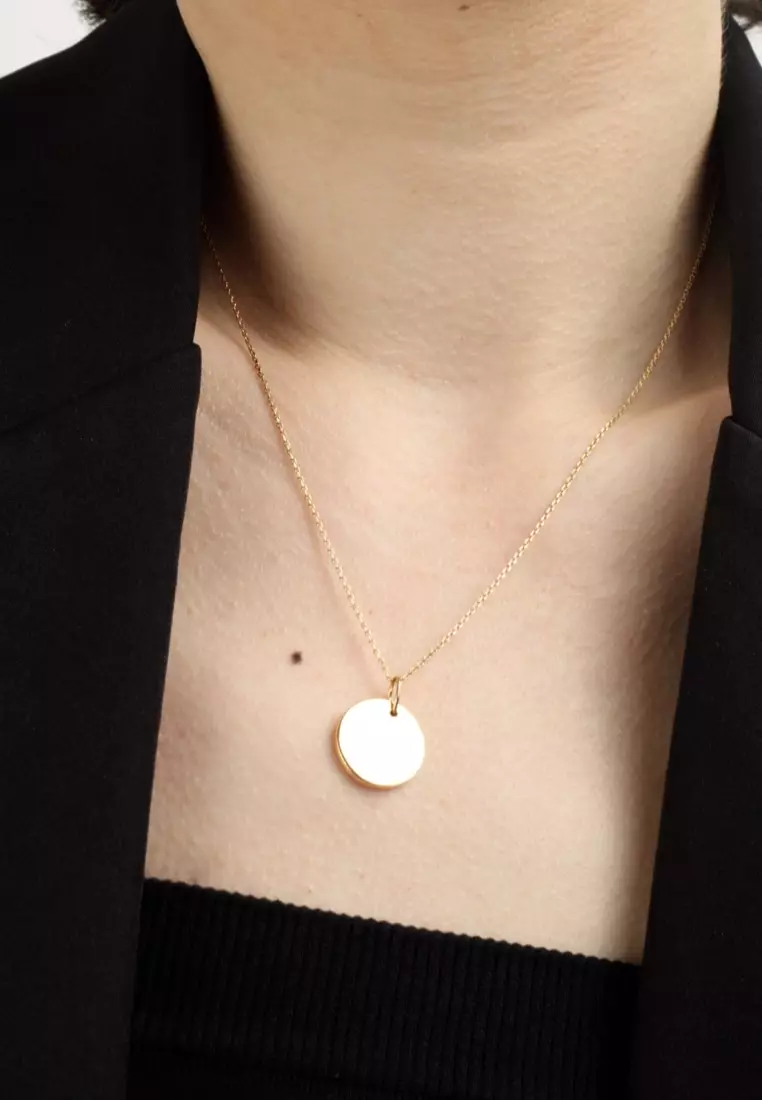 La Moneta 18K Gold Adjustable Necklace in 20”