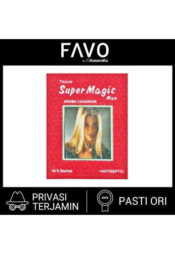 Jual Super Magic Man Tisu Magic Man Aroma Casanova 6 Sachets Tissue Magic Tahan Lama Original Zalora Indonesia