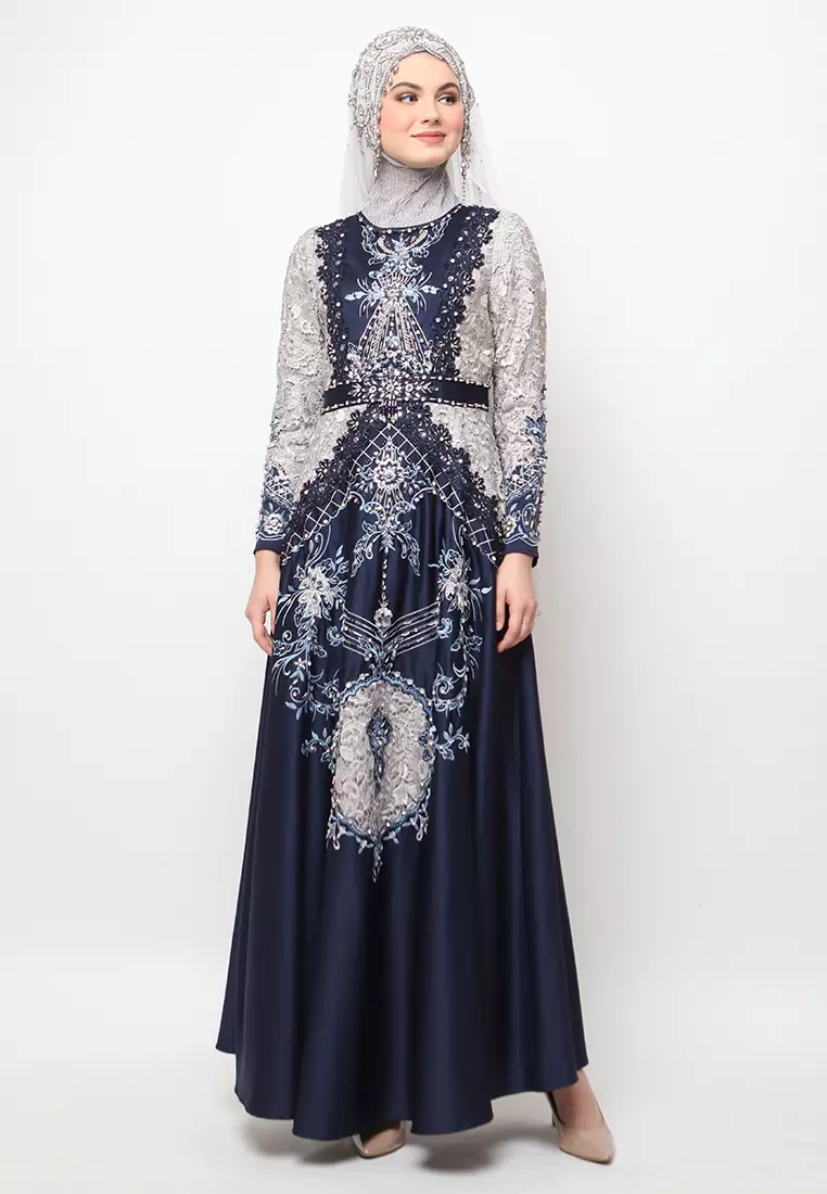 Bibiq Gamis Brokat Satin