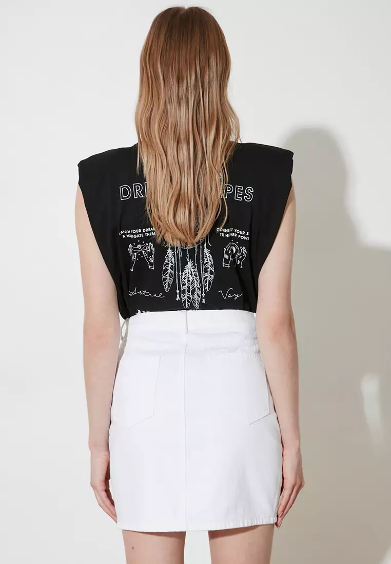 Basic Mini Denim Skirt