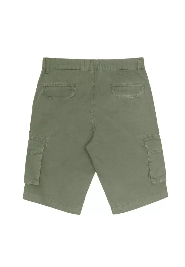 Buy The Shirt Bar The Shirt Bar Solid Green Cargo Shorts SB3.1 2024 ...