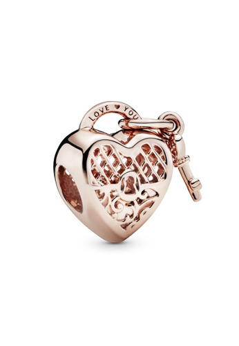Buy Pandora Pandora Rose Love You Heart Padlock Charm Online Zalora Malaysia