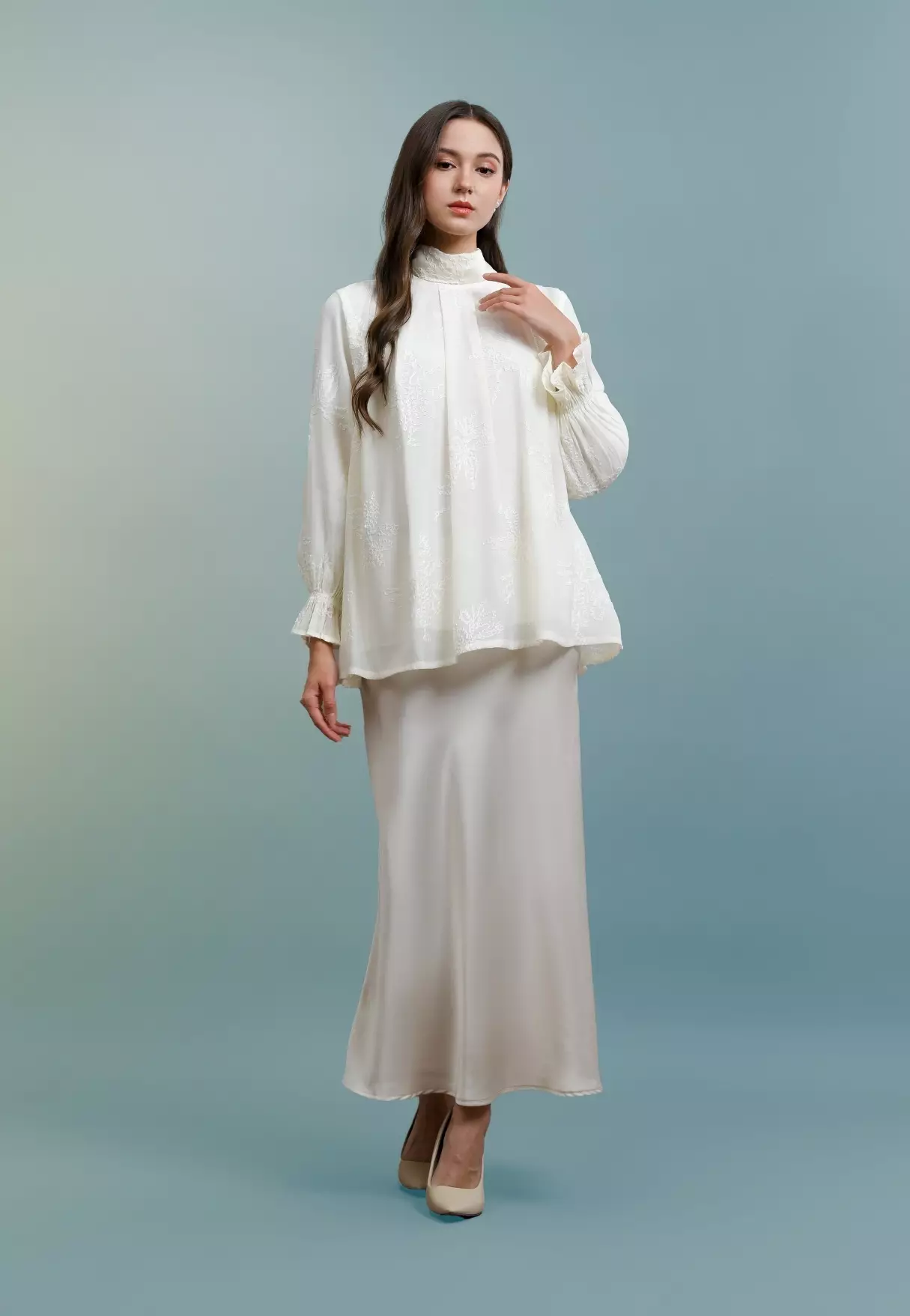 Aurine Blouse - Pearl