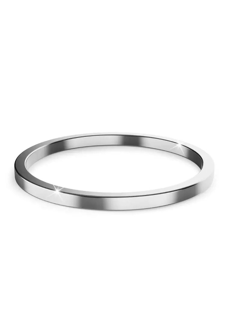 White Gold Simplicity Slim Ring