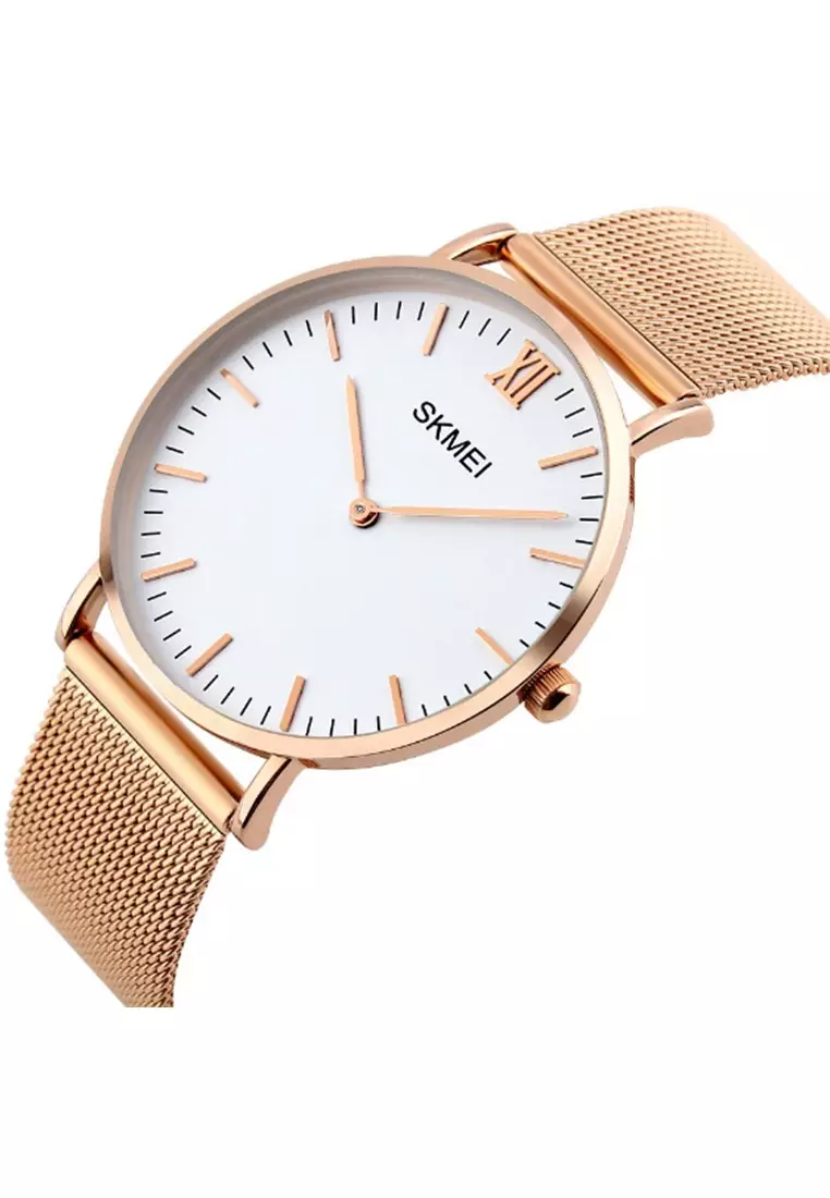 Jam Tangan Analog Pria Waterproof Strap Tali Material Stainless Steel HP23 ORIGINAL