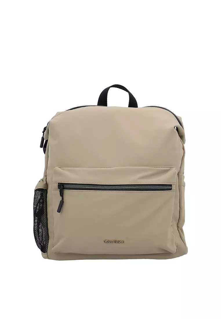 Buy Carlo Rino CR Nova Convertible Backpack - Khaki 2026 Online | ZALORA