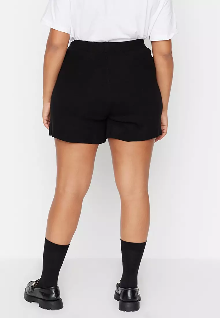 Plus Size Asymmetrical Skort
