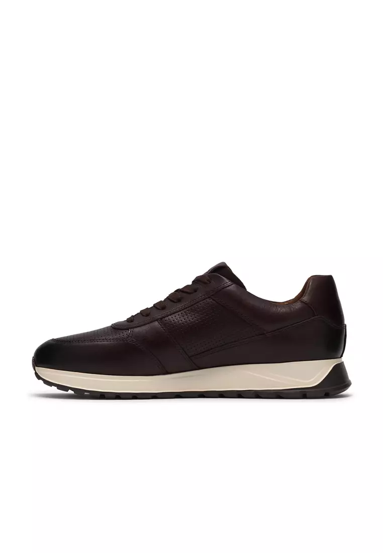 Buy Clarks Mens Radwell Tie Sneakers - Brown Leather 2026 Online