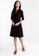ck Calvin Klein black Bi-Stretch Twill Dress 5C887AA49609F3GS_4
