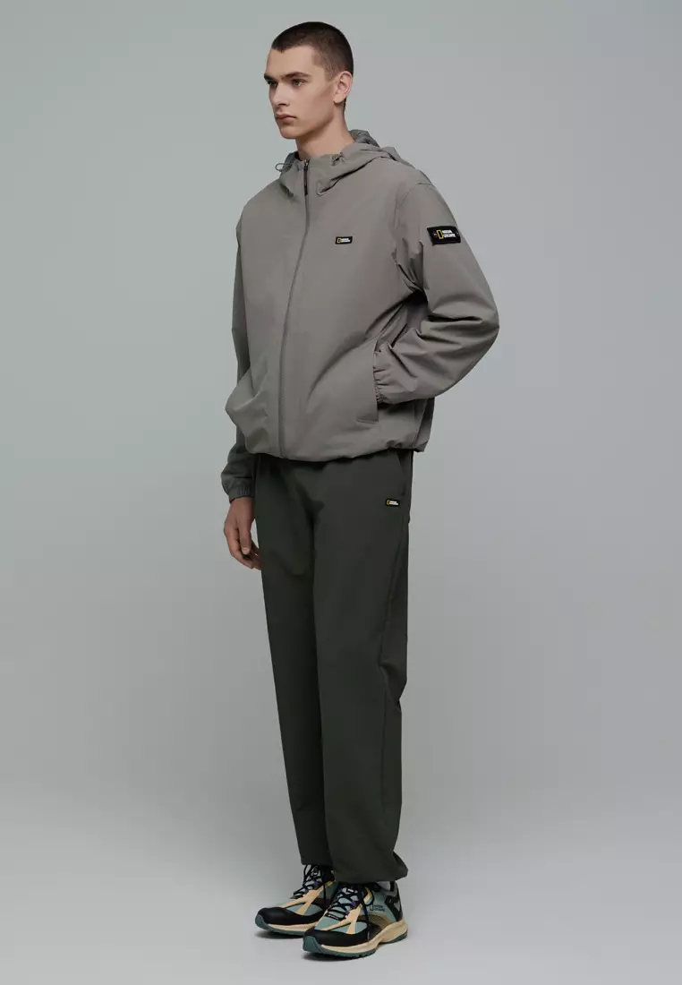 Unisex ARCHELON Woven Stretch Hooded Zip-Up Jacket