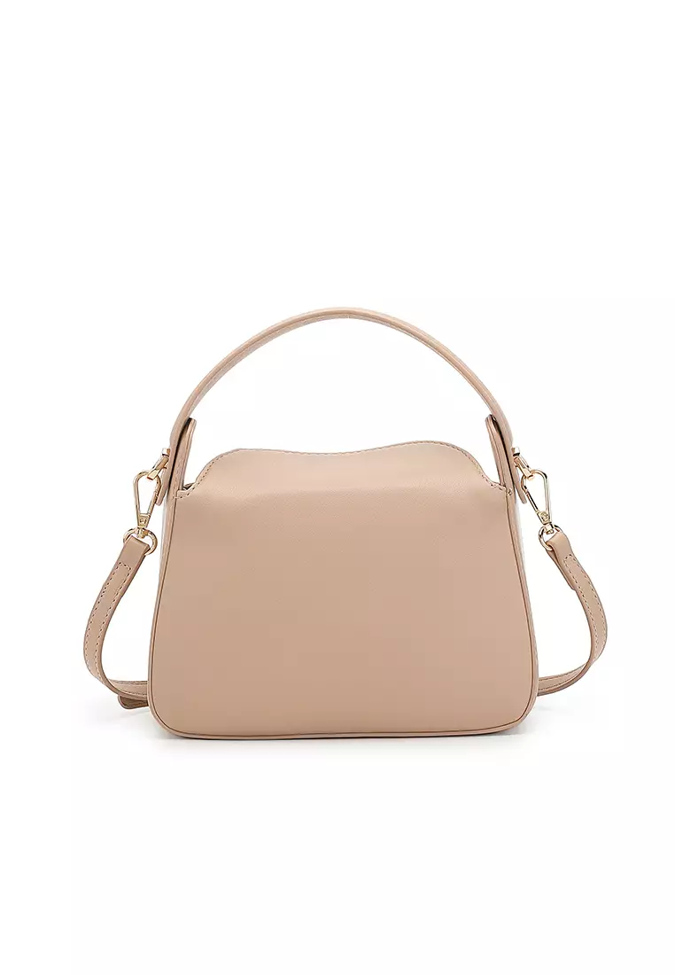 Women's Top Handle Bag / Sling Bag / Crossbody Bag - Beige