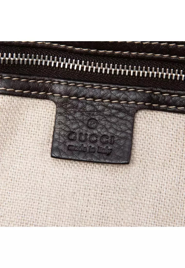 Pre-Loved Gucci Gg Canvas Icon Bit Satchel