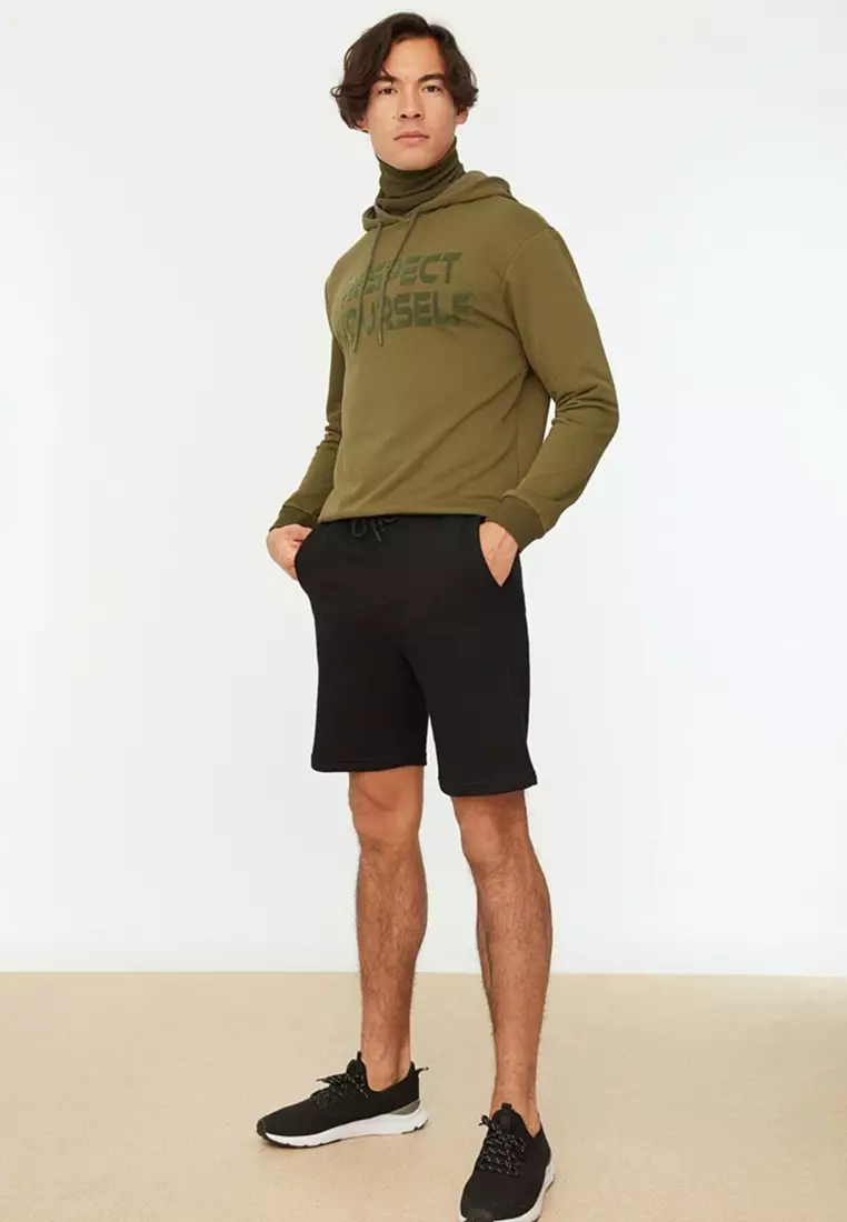 Multicolored Basic Regular Cut Straight 2 Pack Shorts TMNSS21SR0095