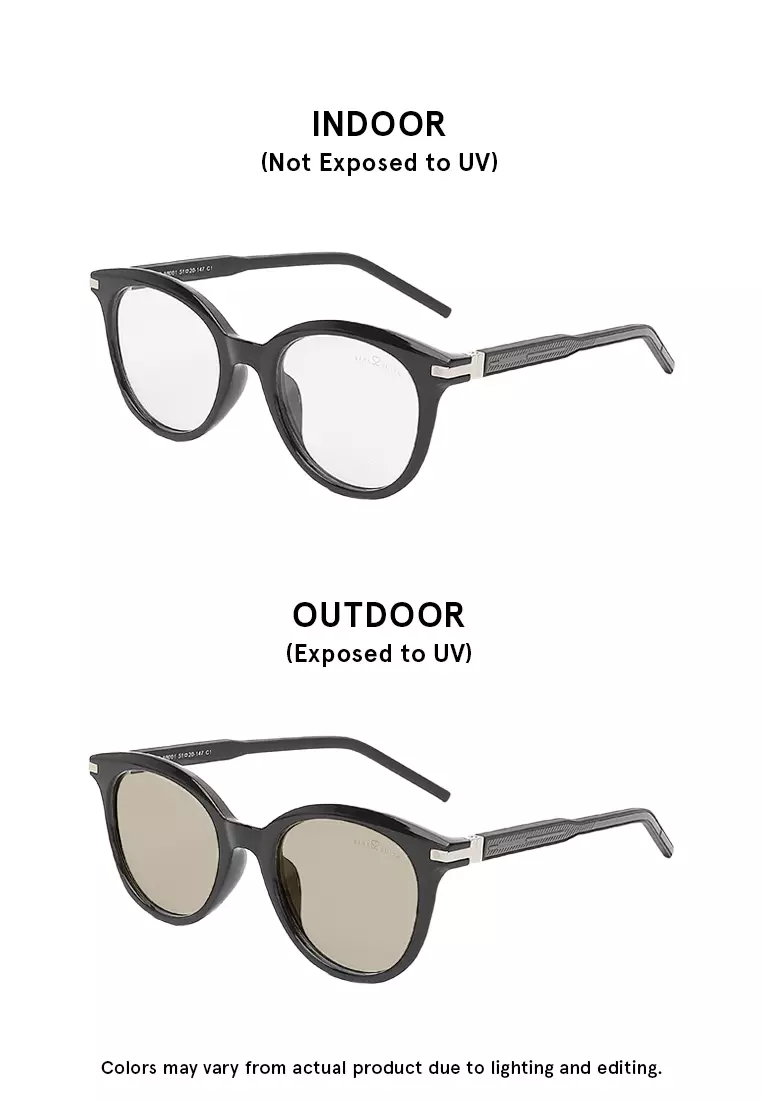 Unisex Photochromic Sunglasses - Glossy Black