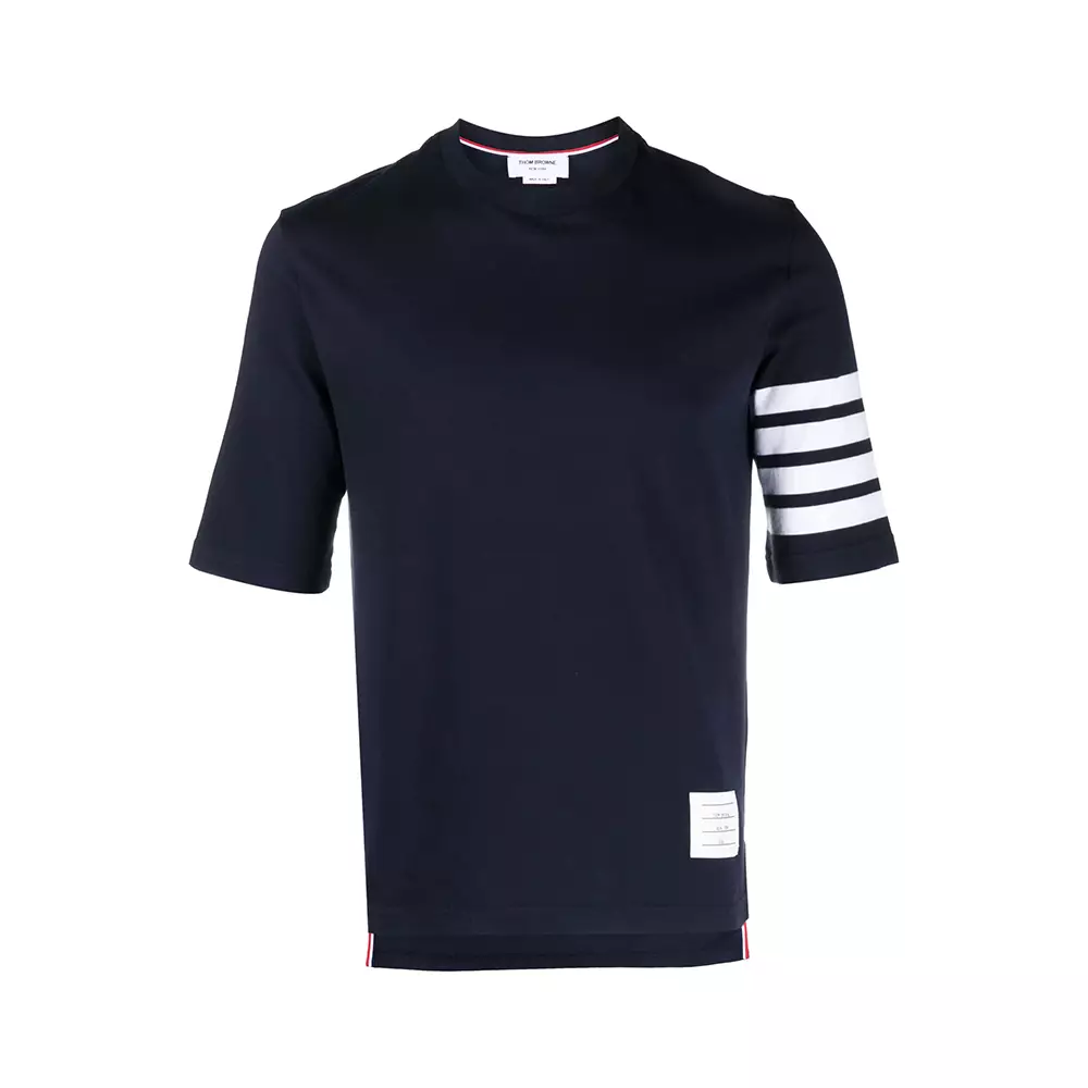 4-Bar Jersey T-Shirt Navy