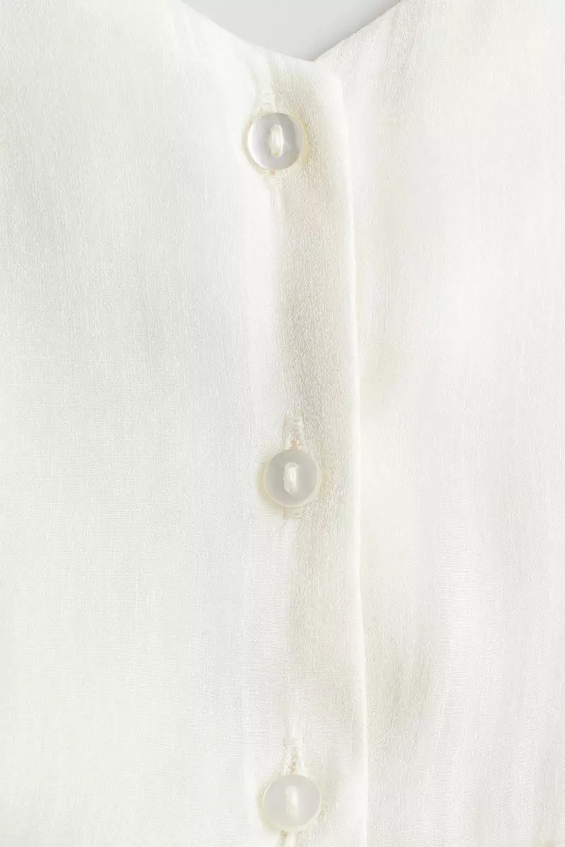 Bow-detail organza dress