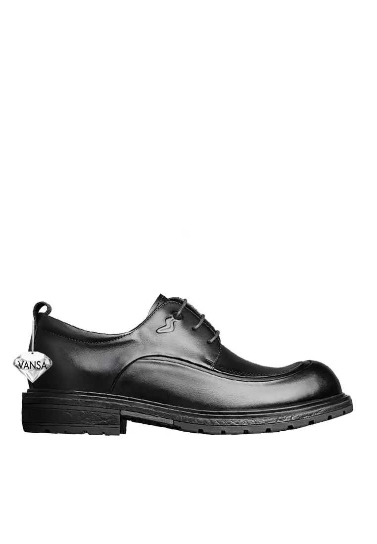 Discount on Twenty Eight Shoes  shoes - SKU: VANSA Top Layer Cowhide Lace-up Business Causal Shoes VSM-F-230009