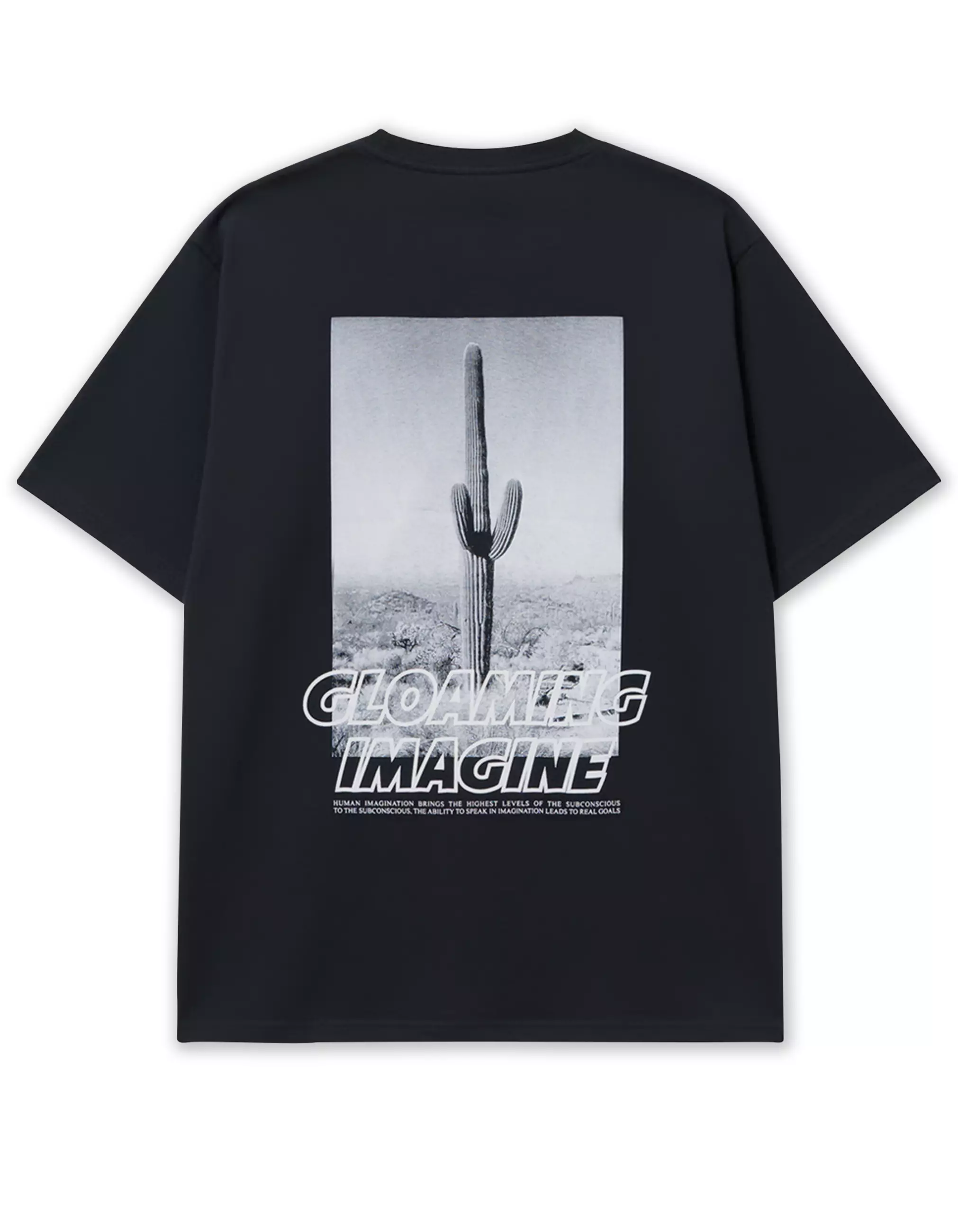 Kaos Design Imagination Hitam Unisex