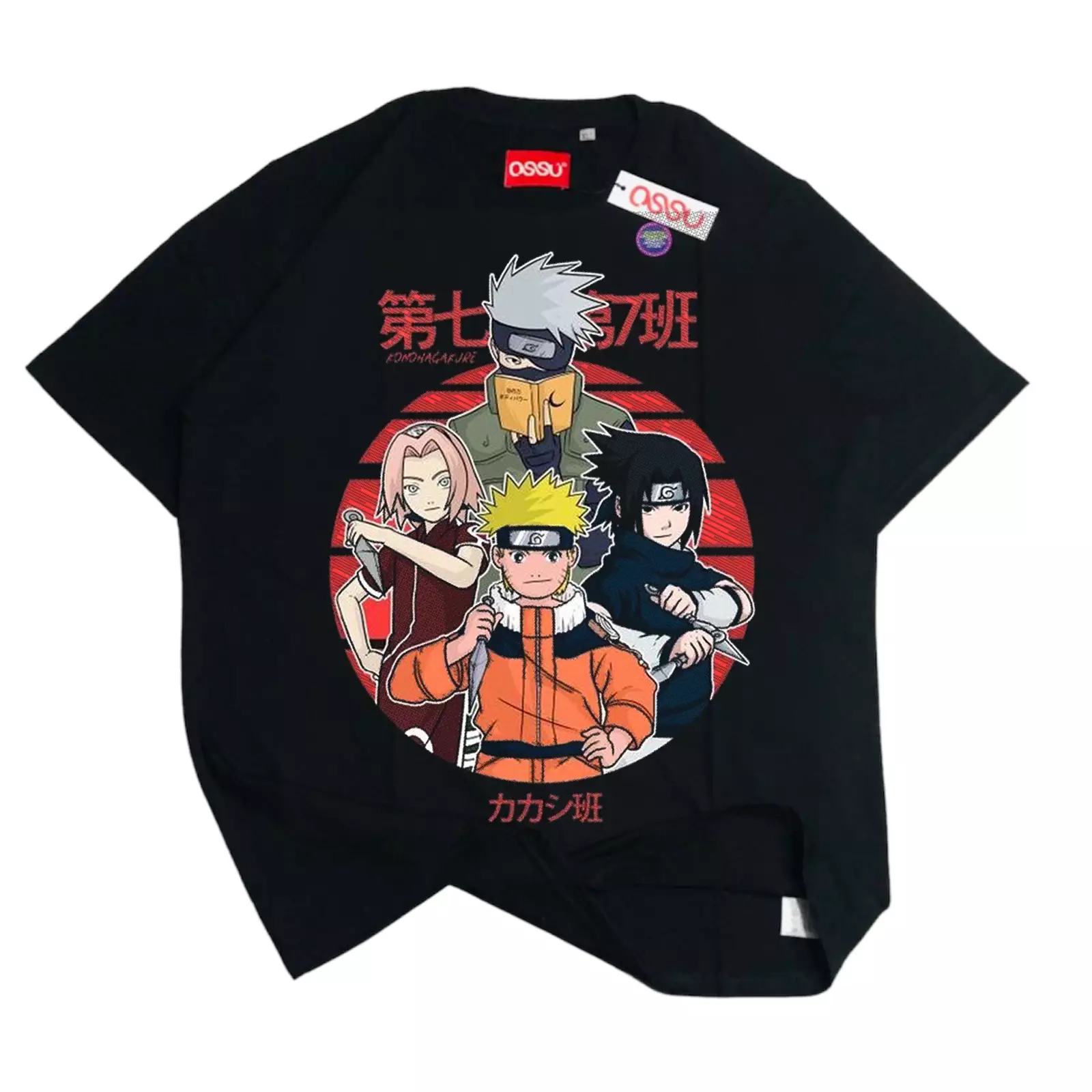 Ossu Akatsuki Naruto Anime Tshirt