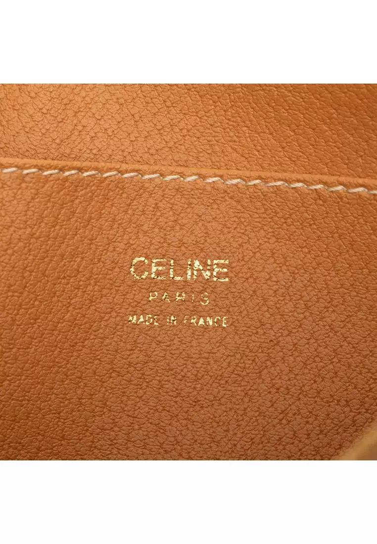 Pre-Loved Celine Macadam Coated Canvas Clutch