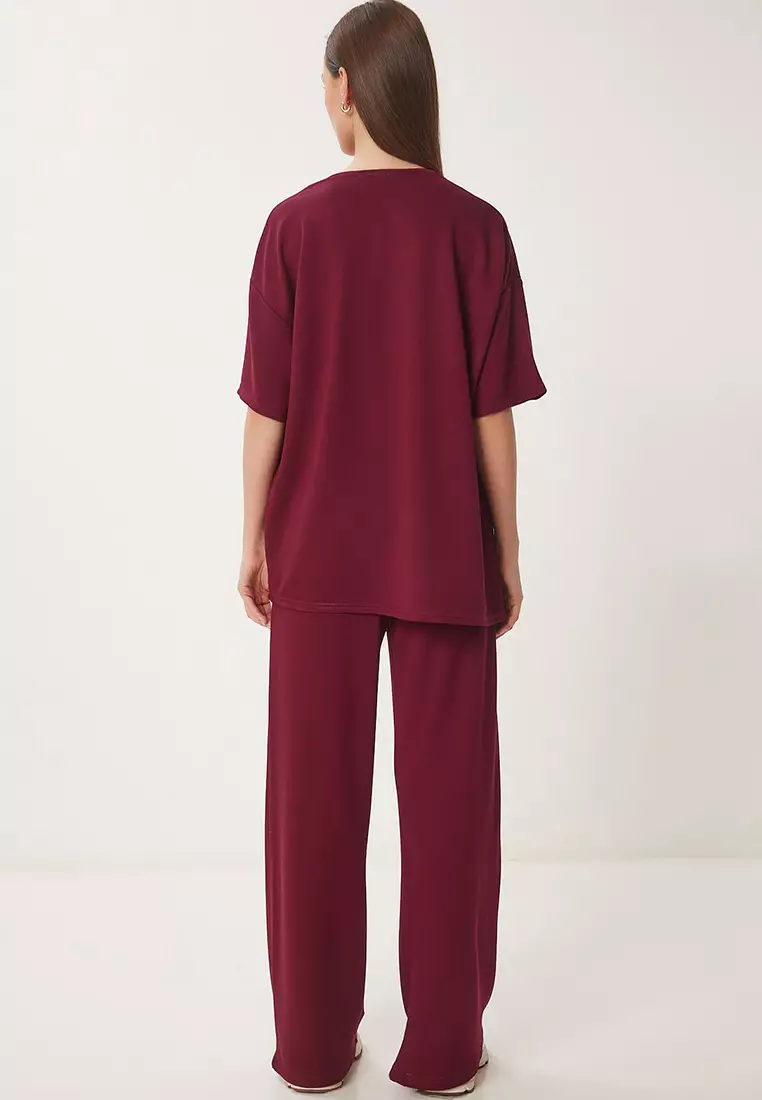 Crew Neck Knitted Bottom-Top Suit