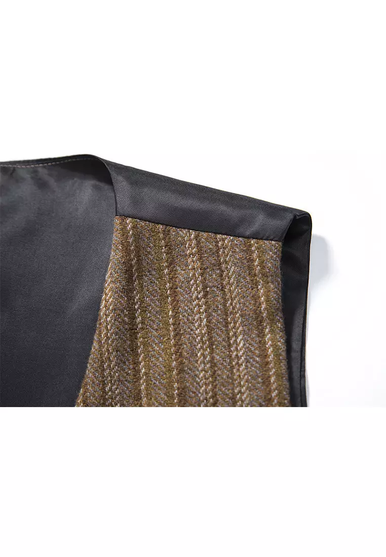 V-Neck Striped Suit Vest ZQ-M93