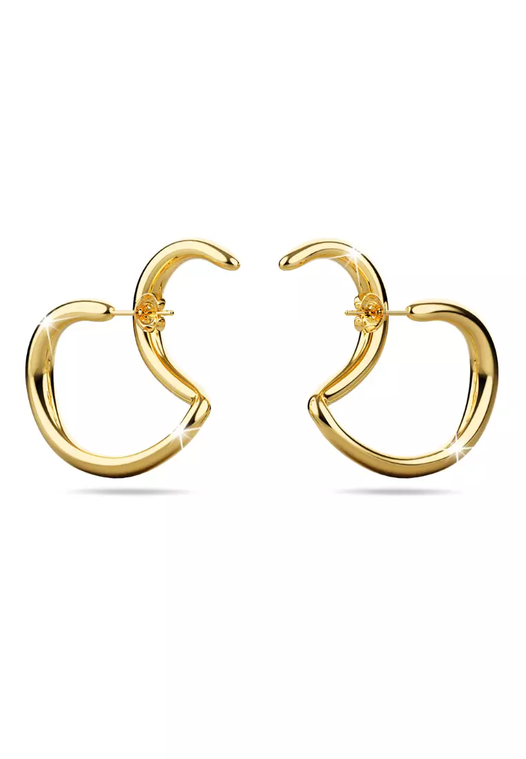 Double The Fun Gold Hoop Earrings