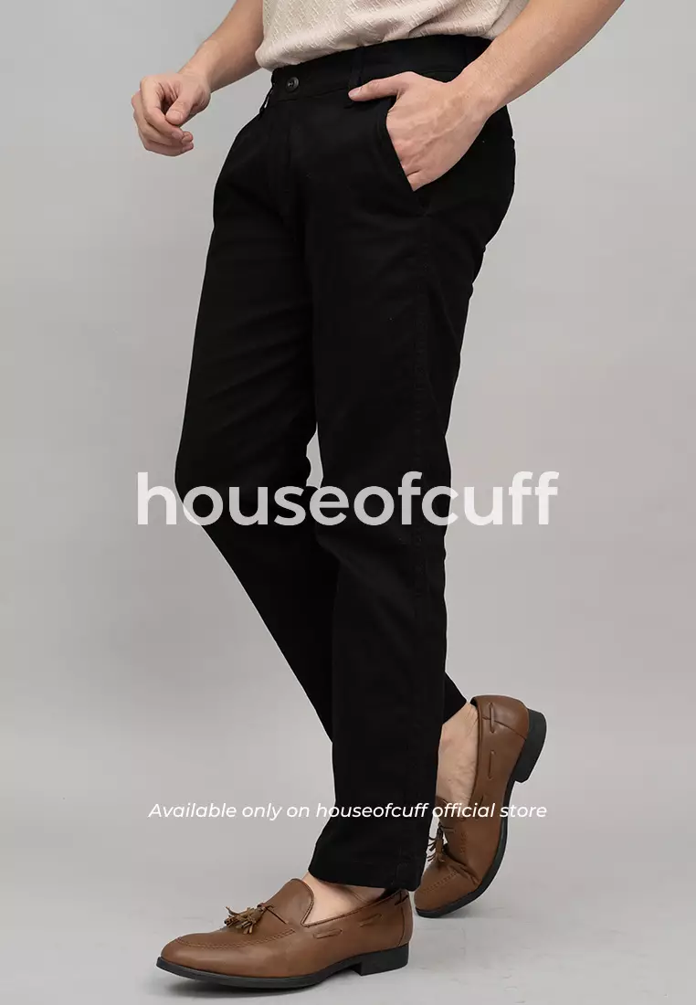Houseofcuff Celana Panjang Chino Loose Fit Hitam