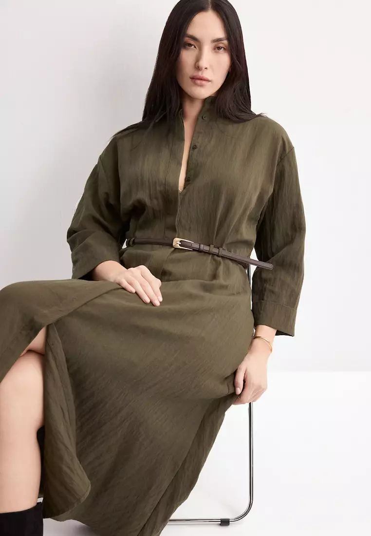Belted Shirt Dress