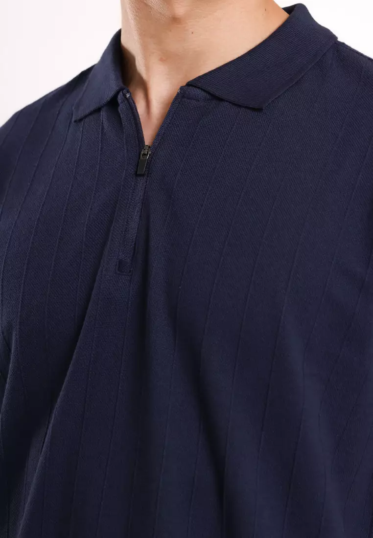 Used 1968 - Rush Kaos Kerah Polo Knit Pria Lengan Pendek