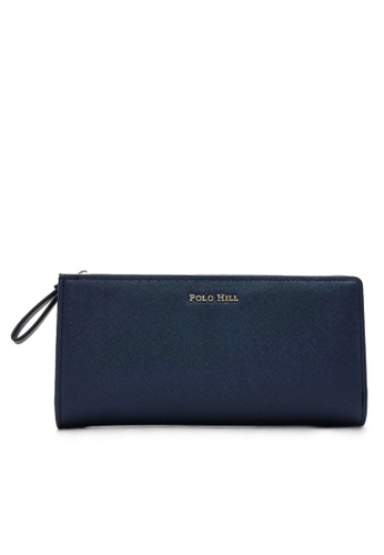 POLO HILL navy POLO HILL Ladies Zip Around Long Purse 6B72EACB9AD629GS_1