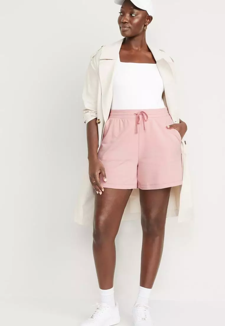 Extra High-Waisted French-Terry Sweat Shorts