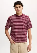 Velvet Plum/Vintage Rose Stripe