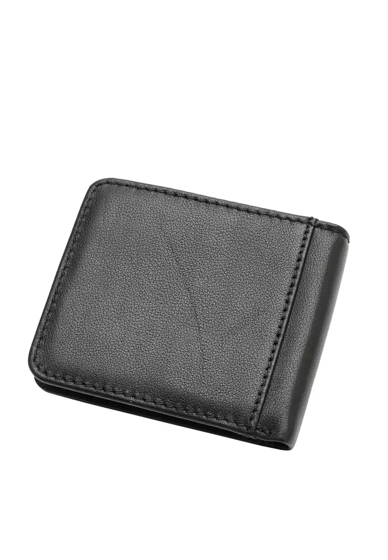 Men's RFID Blocking Bi Fold Wallet - Black