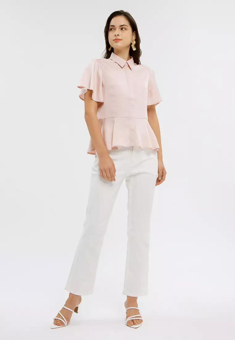 Minimal Jaceline Top Pink Champagne
