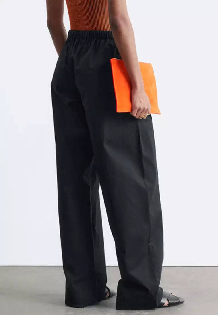 Cotton Twill Drawstring Trousers