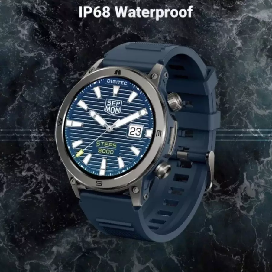 Digitec Ultima Smartwatch karet biru cowok