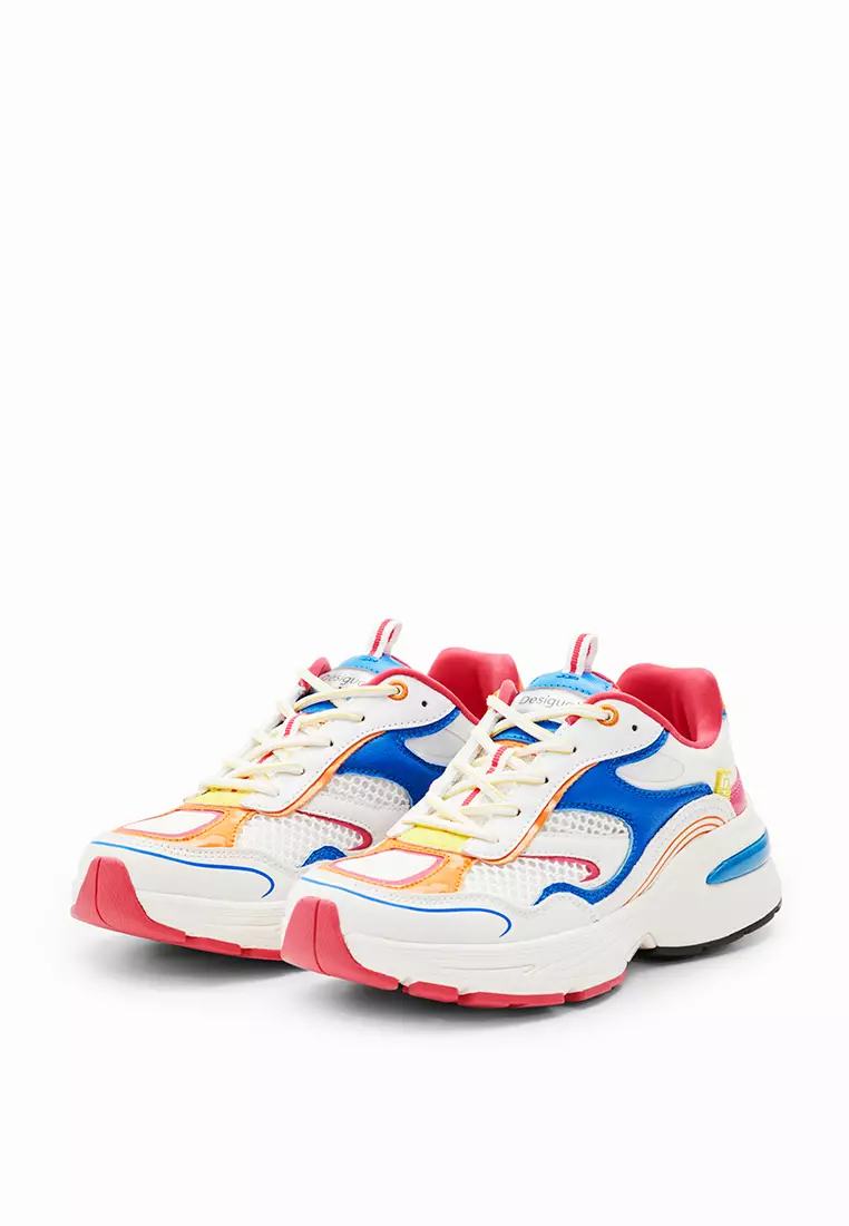Desigual Woman Shoes Patchwork running sneakers.