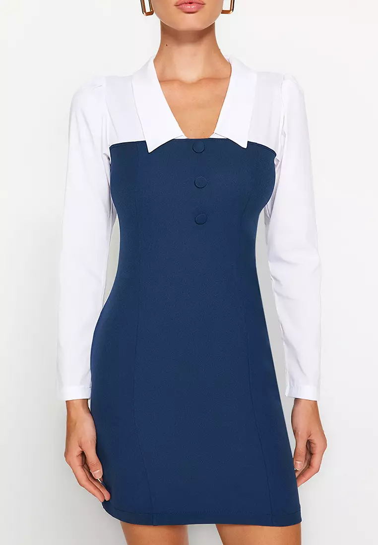 Colorblock Mini Dress