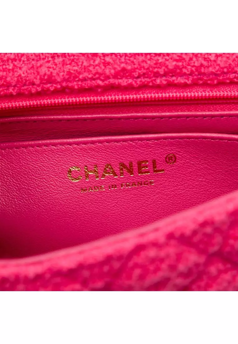 Pre-Loved Chanel Mini Quilted Tweed Reissue 2.55 Single Flap 224