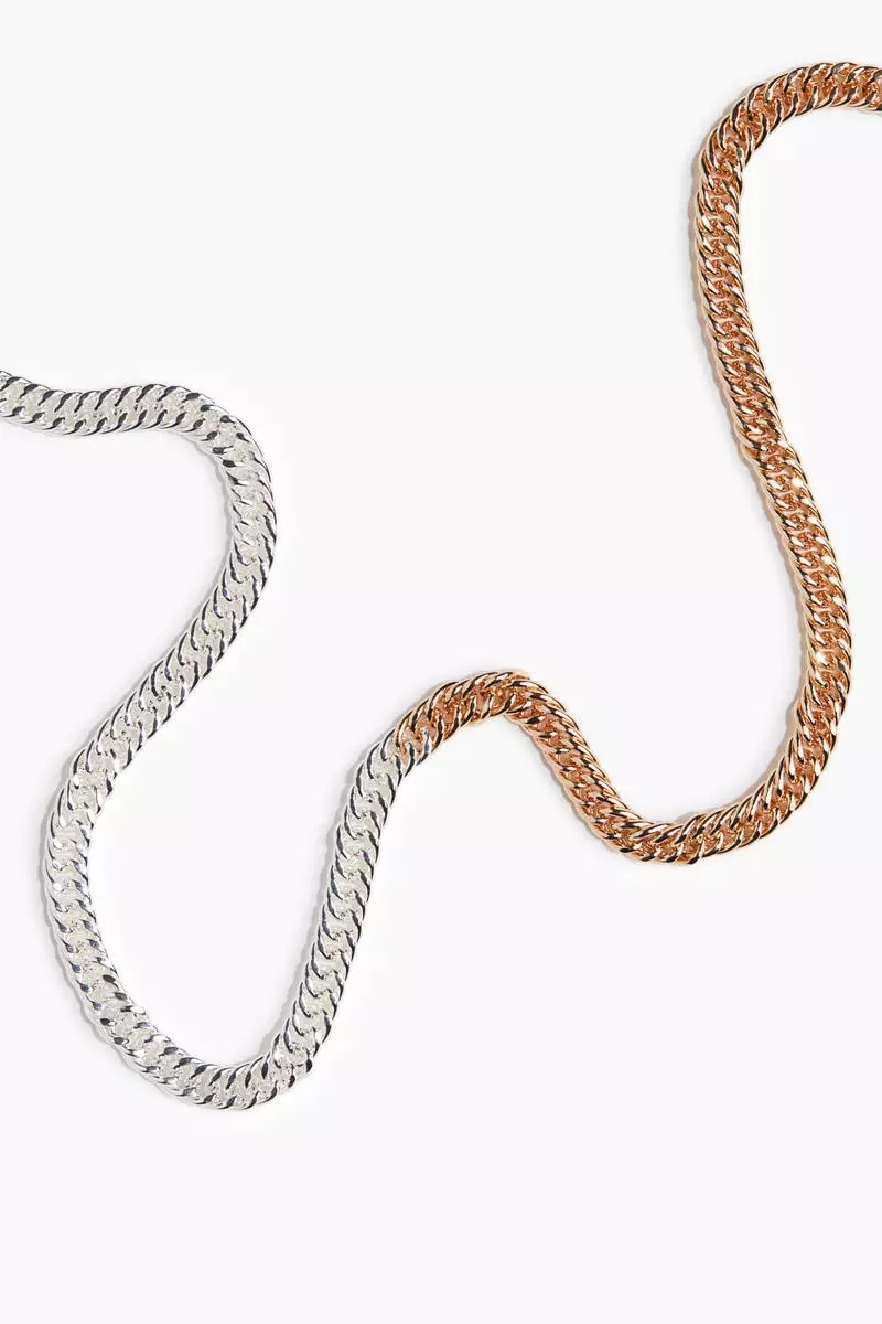 Two-tone chain necklace