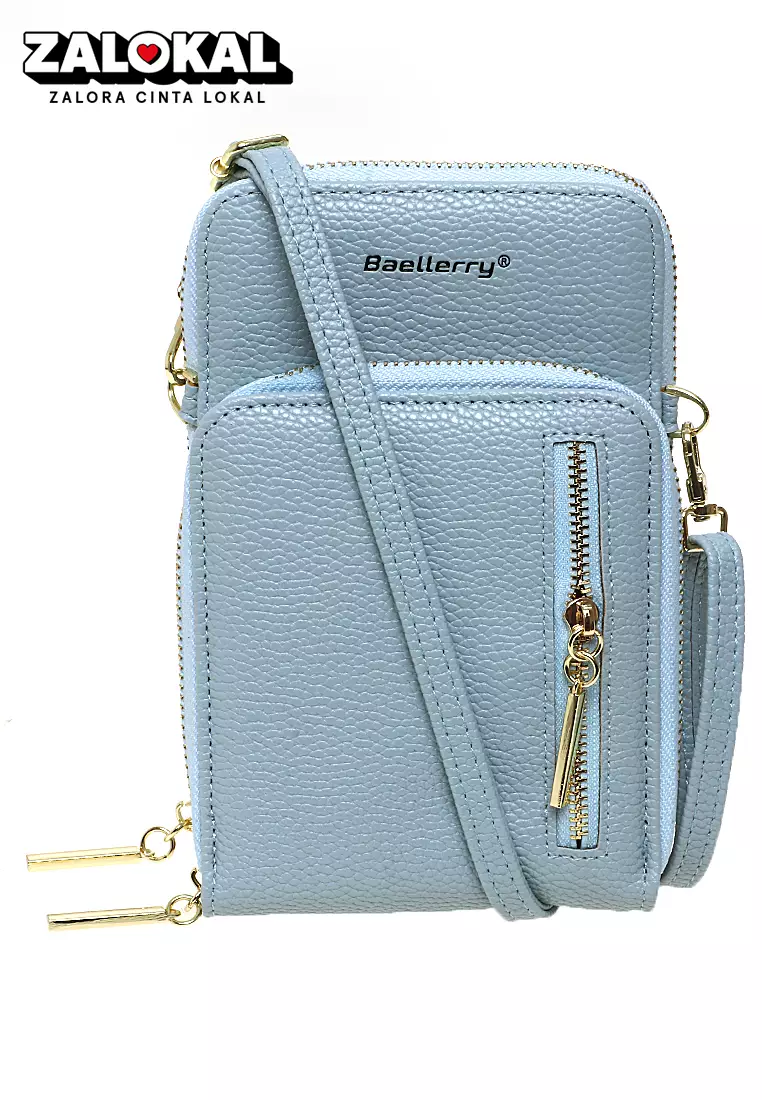 Sling Bag Tas Selempang Wanita Dompet HP Multifungsi Many Slot Material PU Leather ORIGINAL