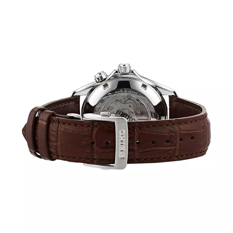 Jam Tangan Pria Seiko Prospex SPB121J1 Alpinist Green Dial Brown Leather Strap