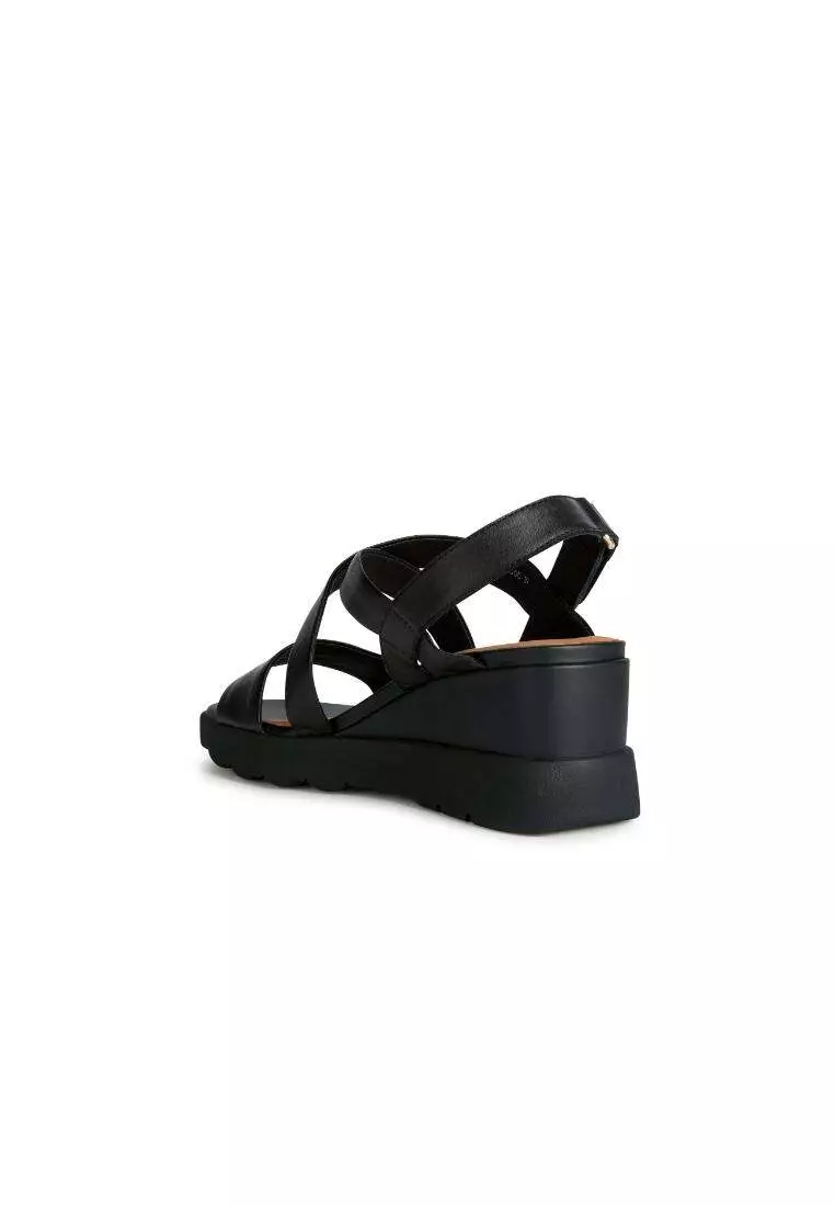 Sandali GEOX Spherica EC6 scarpe donna zeppa beige 39